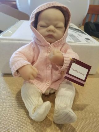Ashton Drake Realistic Real Touch Doll " Tiny Miracle Emmy " 10 " Tall With Tag