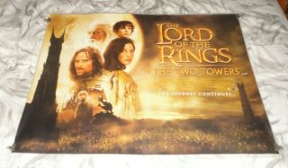 The Lord Of The Rings The Two Towers Uk Quad Movie Cinema Poster 2002