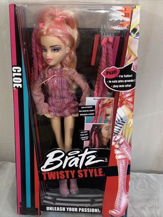 Bratz Cloe Twisty Style 11 Doll W/ Hair Extensions
