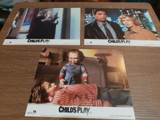 Child ' s Play 1988 United Artists Pictures Horror Chucky Lobby Cards x7 2