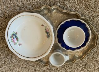 American Girl Pleasant Company Felicity Tea Serving Tray & Cup W/saucer - Retired