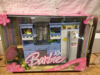 Barbie Play All Day Kitchen Gift Set (missing Doll)