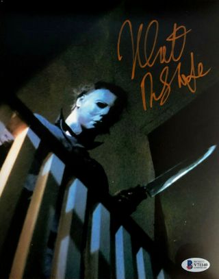 Nick Castle Signed 8x10 Photo Halloween Michael Myers The Shape W/beckett