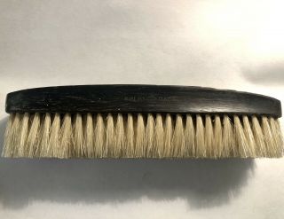 Antique Solid Back Hand Made Real Ebony Clothes Brush Made In Japan
