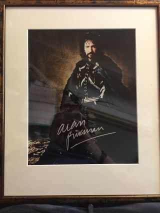 Alan Rickman Autographed Framed Photo Robinhood Harry Potter