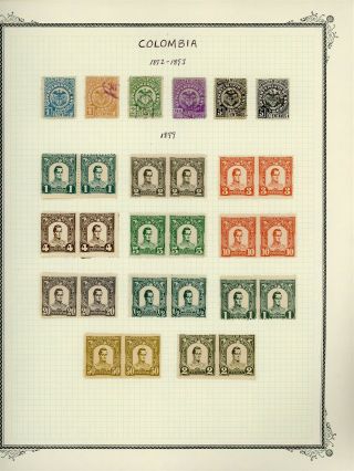 Colombian States Antioquia Scott Specialty Album Page Lot 3 - See Scan - $$$