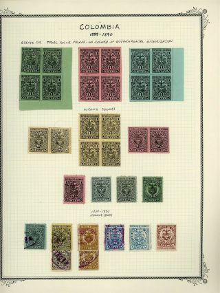 Colombian States Antioquia Scott Specialty Album Page Lot 1 - See Scan - $$$