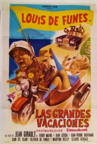 Las Grandes Vacaciones (greta Holidays) Argentina Film Poster 1967