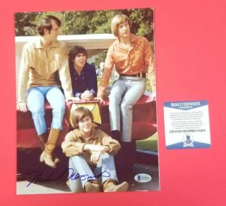 The Monkees Mike Nesmith Signed 8 " X10 " Color Photo With Beckett Bas Psa Jsa