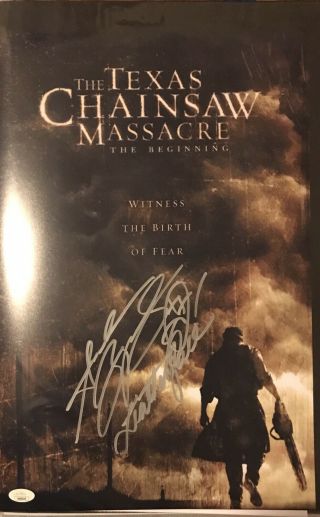 Andrew Bryniarski Signed 12x18 Poster.  Texas Chainsaw Massacre.  Jsa