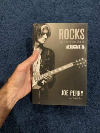 Joe Perry Signed Autographed Rocks,  My Life In And Out Of Aerosmith Book Beckett