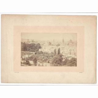 Oxford View Of The City - Antique Albumen Photograph C1872 By Geo P.  Day