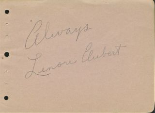 Lenore Aubert Autograph & Vintage Still - Abbott And Costello Meet Frankenstein