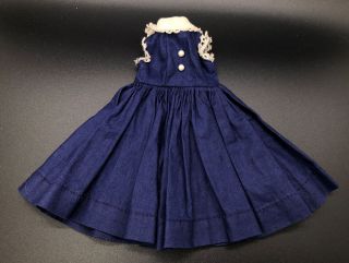 Vintage Tagged Vogue Doll Dress 7505 Blue