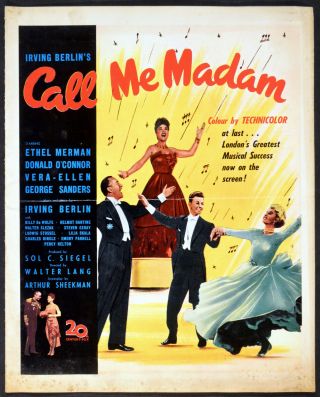 Call Me Madam 1953 Ethel Merman,  Donald O 
