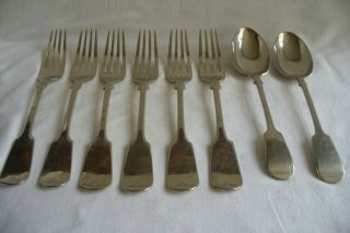 Antique / Vintage Jy&s Silver Plated Forks And Spoons