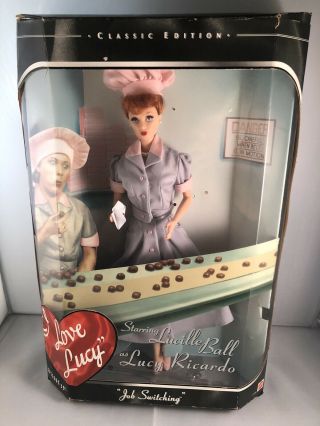 1998 I Love Lucy Job Switching Barbie Doll Episode 39 Chocolate Factory Candy