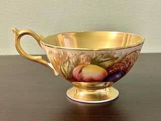 Vintage Aynsley Orchard Fruit Gold Teacup Only