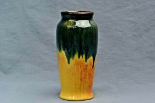 Muncie Pottery 1929 Blue Peachskin Cylinder Vase 144 - 6