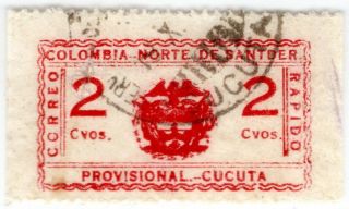 Colombia - Scadta - Cosada - Correos De Santander - 2c Stamp - Cucuta - 1927 Rrr