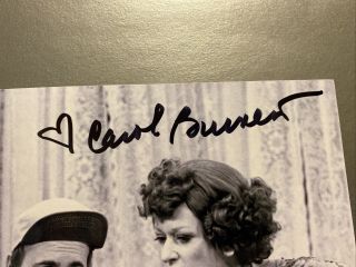 Carol Burnett Vicki Lawrence Dual Signed Autograph 8x10 Photo Mamas Family Show 2