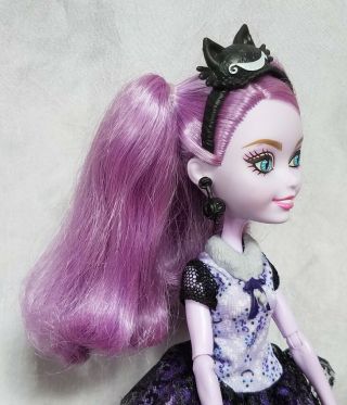 Kitty Cheshire doll First Chapter 2015 Ever After High cat yarn ring earrings 3