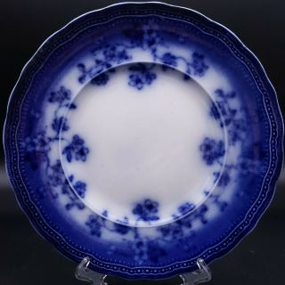 9 " Antique Maastricht Flow Blue Splendid Porcelain Plate Holland