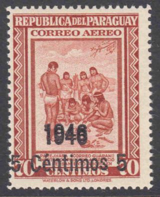 Paraguay C157 Error Double Date Og Nh U/m €100,  Signed