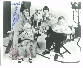 Dorothy Echo Deborba & Shirley Jean Our Gang Comedy Cast Signed Photo Autograph