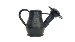 Mackenzie Childs Large Black Oil Rubbed Bronze Sunflower Watering Can
