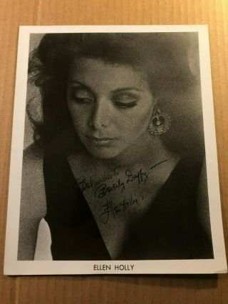 Ellen Holly Rare Early Vintage Autographed 8/10 Photo 60s First Black Soap Star