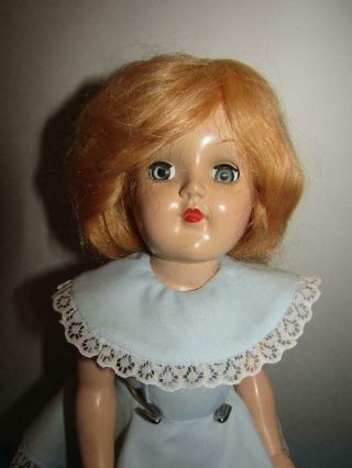 Vintage Ideal 14 " Toni Doll P - 90 With Face Paint In Outfit 1950 
