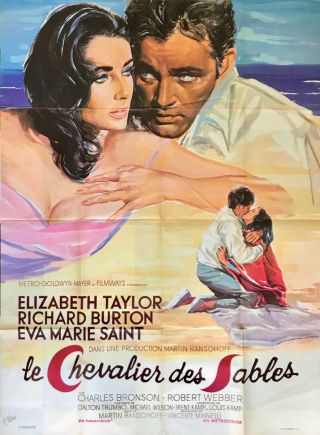 The Sandpiper French Grande Film Poster 1965 Elizabeth Taylor Richard Burton