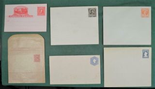 Chile Stamp Covers Selection Of 6 Postal Stationary Covers (k19)