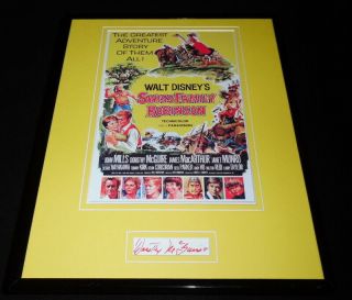 Dorothy Mcguire Signed Framed 11x14 Swiss Family Robinson Poster Display