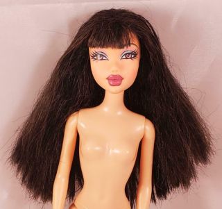 Barbie My Scene Nolee Jointed Fashion Doll Fair Black Hair W/bangs Brown Eyes