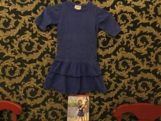 American Girl - Girls Size 8 Dress Saige’s Meet Dress & Book.