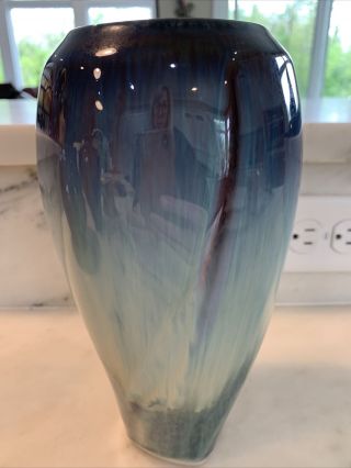 Large 9” Bill Campbell Pottery Vase - Vintage Ceramic Signed 3