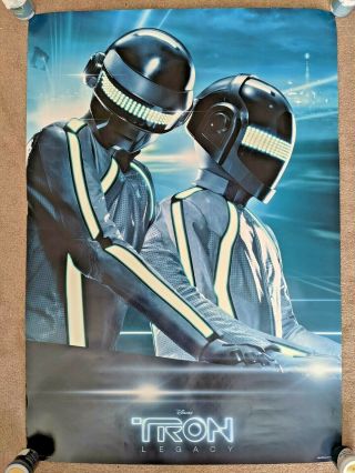 Daft Punk Tron Legacy Large Poster Glow In The Dark Rare