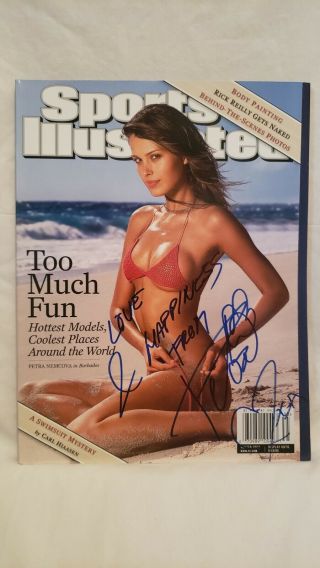 Petra Nemcova Signed Sports Illustrated No Label Swimsuit Issue Winter 2003