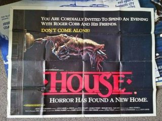 House 1986.  Uk Quad Movie Poster.