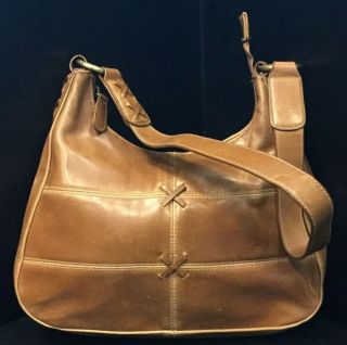 Vintage Brown Vinyl Faux Leather Handbag Shoulder Bag Small Purse Boho Hippie