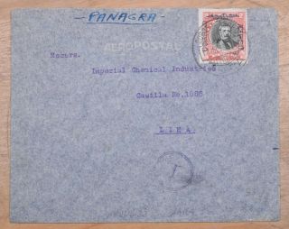 Mayfairstamps Chile 1933 To Lima Perua Panagra Airmail Cover Wwo87351