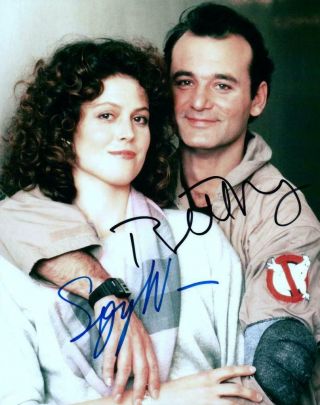 Bill Murray Sigourney Weaver Signed 8x10 Picture Autographed Photo With