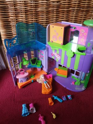 Polly Pocket Magnetic Cafe Mall Boutique And Hair Salon By Origin Products 2004