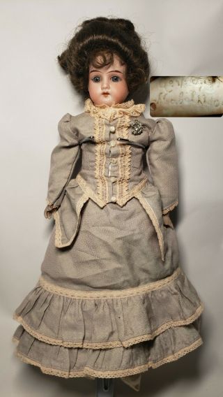 Antique Germany Armand Marseille Mabel Doll 17 " Leather Body All Dolly