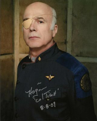Michael Hogan Signed & Inscribed Battlestar Galactica 8x10 Photo 3
