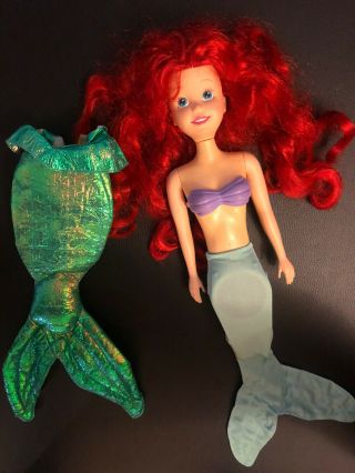 Vintage Tyco Disney Little Mermaid Pull String Talking Ariel Missing String 3