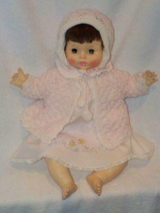 16 " Vintage Effanbee Baby Doll 1969 Dressed Cute