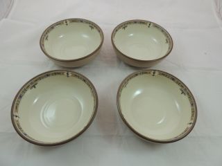 Noritake Stoneware Chaparrel Soup Cereal Bowl Set Of 4